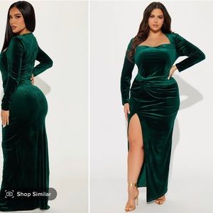 Velvet Hunter green dress